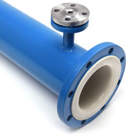 Kynar®-lined flanged chemical injection port