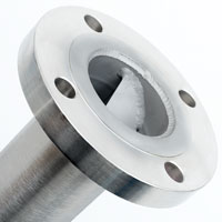 Stainless steel flanged end