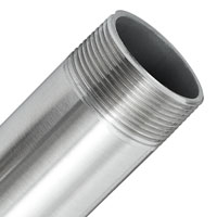 Stainless steel threaded end